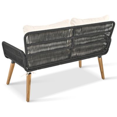 Streamdale Coastal Farmhouse Rope Woven Patio Set