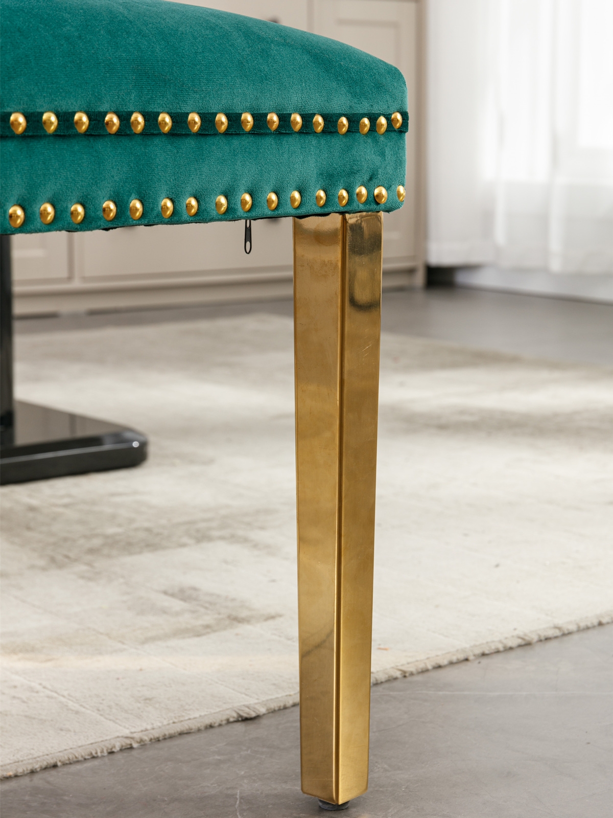 Contemporary Velvet Dining Chairs, Set of 2