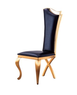 Simplie Fun Leatherette Unique Design Backrest Dining Chair With ...