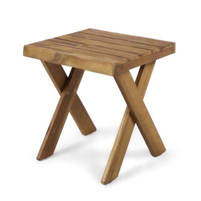 Streamdale Sandblast Acacia Wood Outdoor Side Table