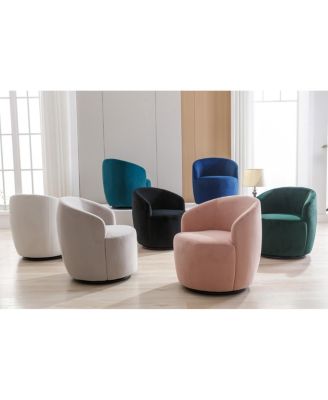 Swivel Accent Velvet Chair