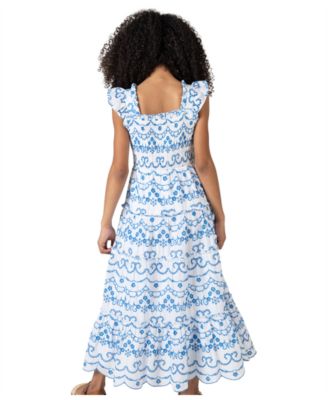 open lace back dress Amazon.com: Rare Editions Searington Road by Embroidered Lace Special  Occasion Dress White : Everything Else main image 0