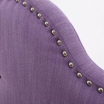 Streamdale Contemporary Button-Tufted Upholstered Headboard with Nailhead Accents