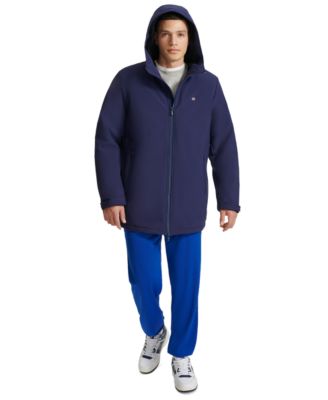 Men's Performance Hooded, Faux Sherpa-Lined Peacoat Jacket