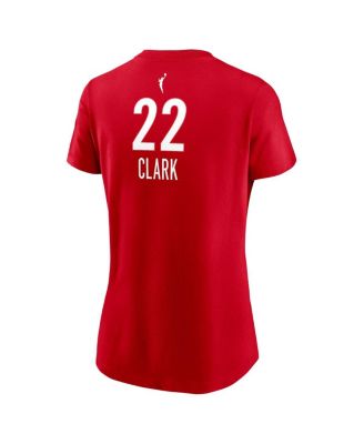 Women's Caitlin Clark Red Indiana Fever 2024 WNBA Draft Rebel Edition Player Name Number T-Shirt