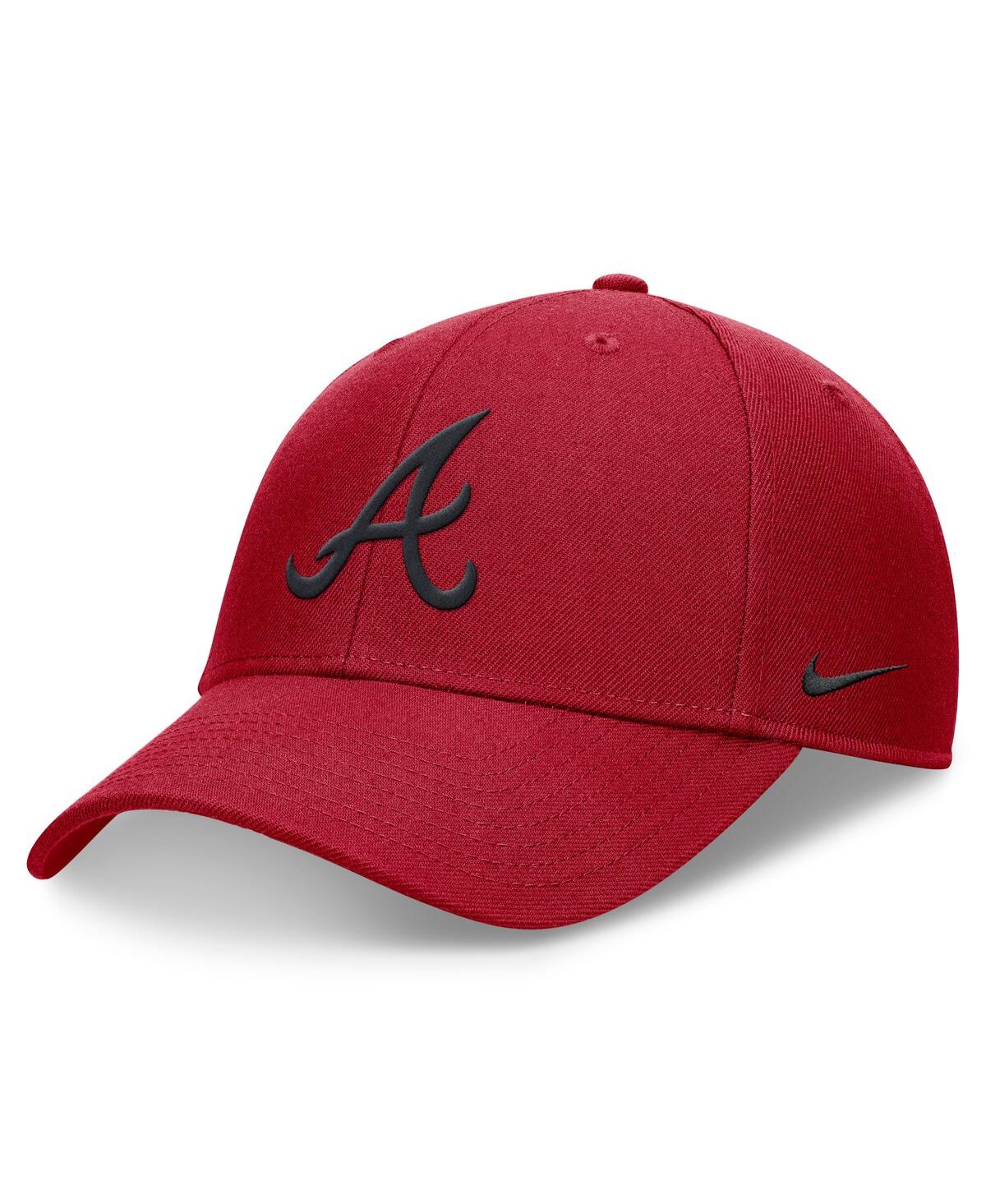 Men's Red Atlanta Braves Evergreen Club Performance Adjustable Hat - Red