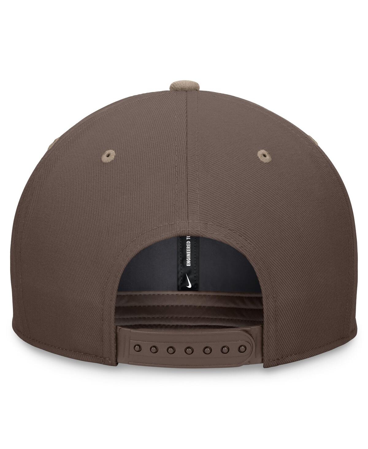 Nike Men'sPittsburgh Pirates Statement Ironstone Pro Performance Snapback Hat - Brown, Khaki