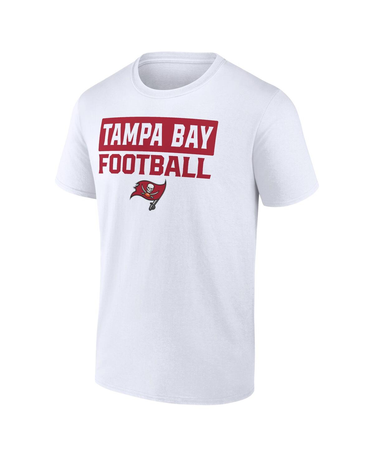 Fanatics Men's Tampa Bay Buccaneers Serve Combo Pack T-Shirt - White