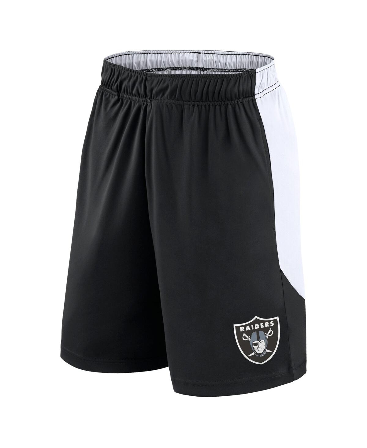 Fanatics Men'sWhite Las Vegas Raiders Go Hard Shorts - Black, White