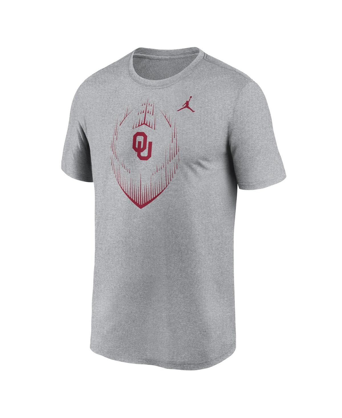 Jordan Men'sOklahoma Sooners Primetime Legend Icon Performance T-Shirt - Heather Gray