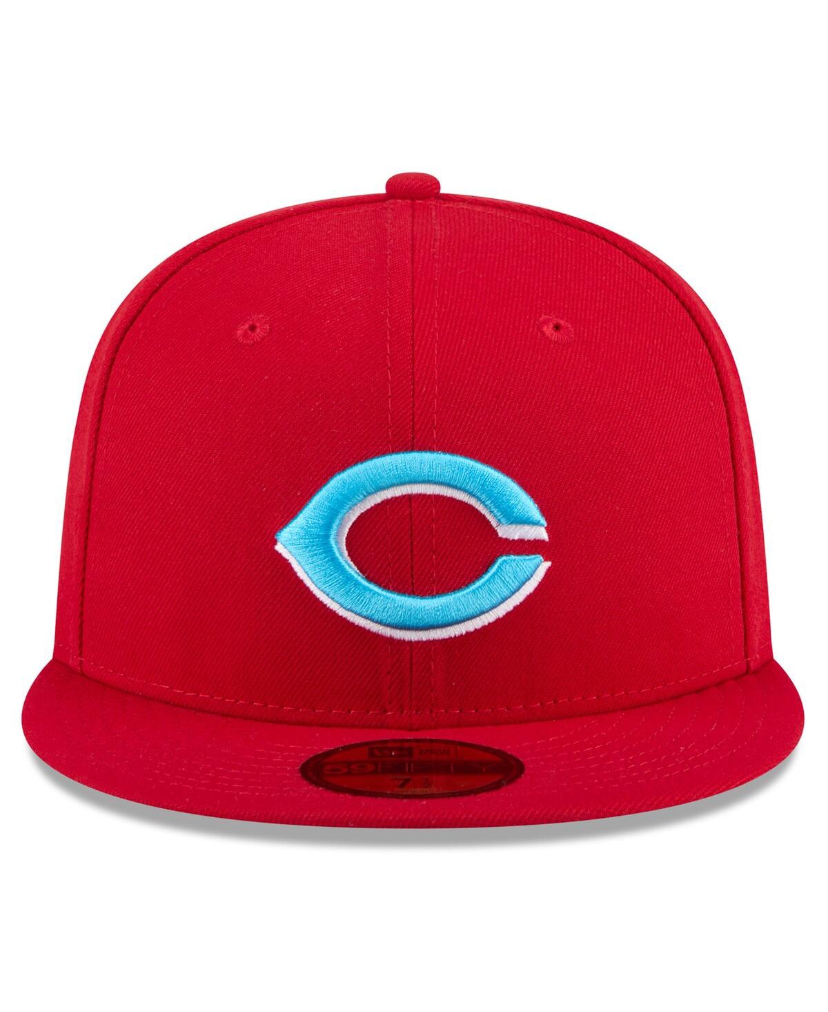 New Era Men'sCincinnati Reds 2024 Father's Day 59FIFTY Fitted Hat - Red