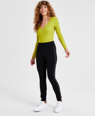 Black studded leggings best sale