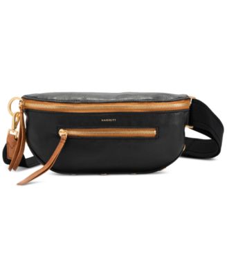 Small Leather Crossbody Belt Bag - Phone Wallet Purse Loop Holster Waist Fanny Pack For Travel, Camping, Hiking