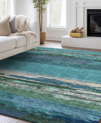 Trevi Washable TV8 2'3"x7'6" Runner Area Rug