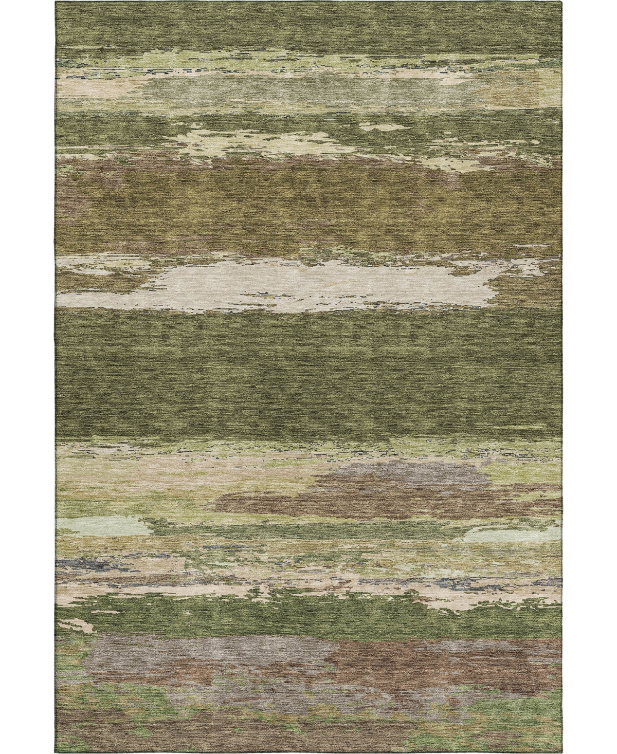 Dalyn Trevi Washable Tv8 8'x10' Area Rug In Olive
