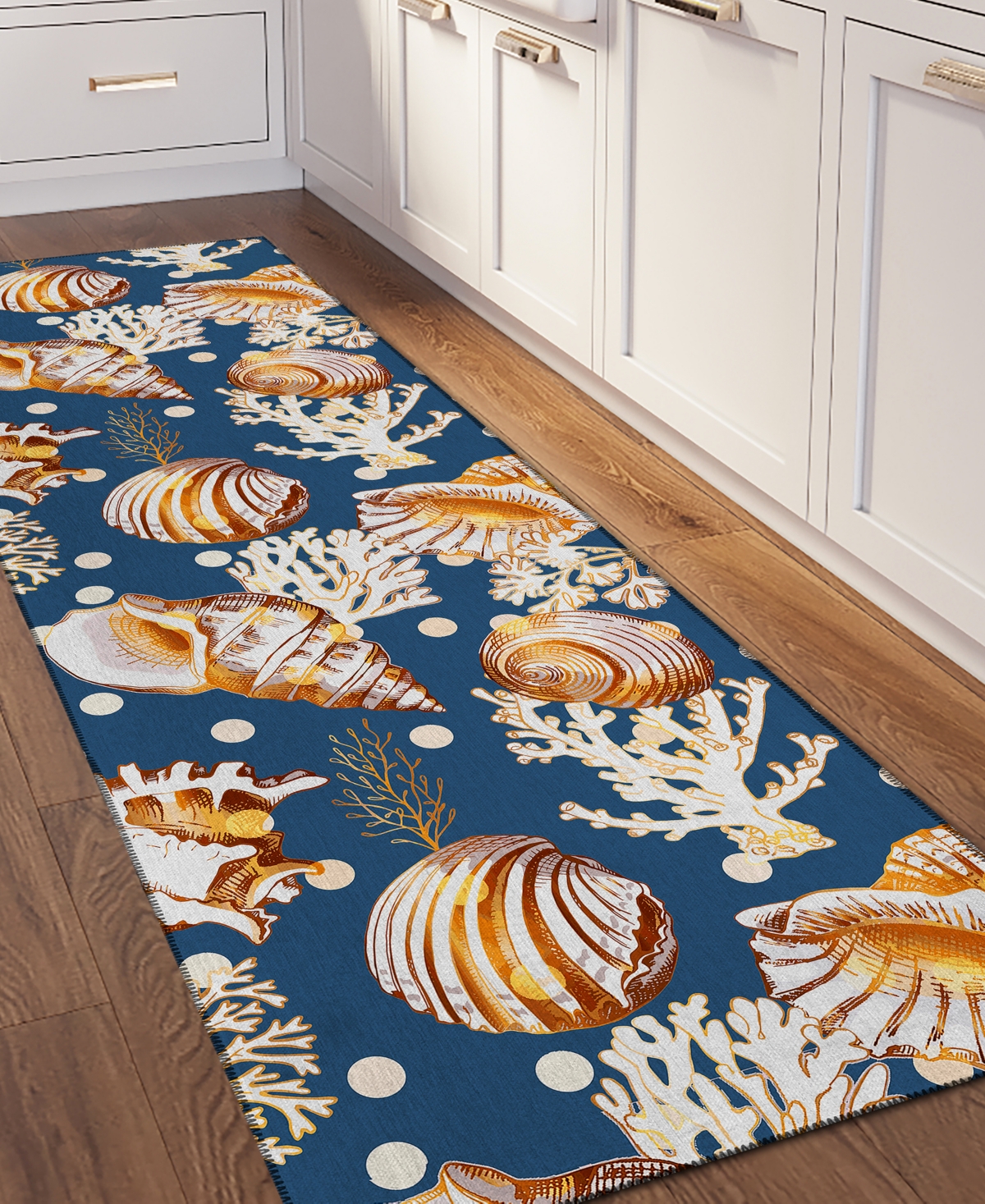 Dalyn Seabreeze Sz6 2'3x7'6 Runner Area Rug In Navy
