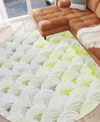 Seabreeze Washable SZ5 8'x8' Round Area Rug