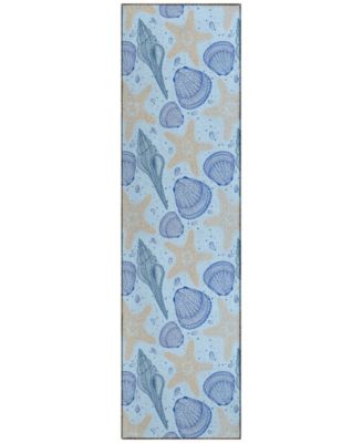 Seabreeze Washable SZ4 2'3x7'6 Runner Area Rug