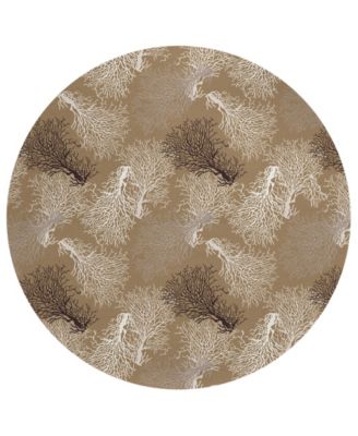Seabreeze Washable SZ3 8'x8' Round Area Rug