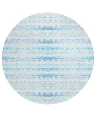 Seabreeze Washable SZ16 8'x8' Round Area Rug