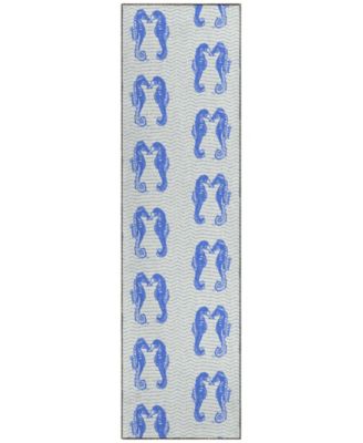 Seabreeze Washable SZ15 2'3x7'6 Runner Area Rug