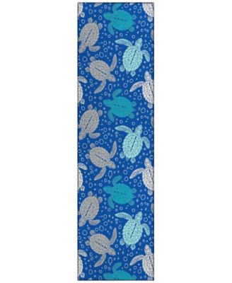 Seabreeze Washable SZ13 2'3x7'6 Runner Area Rug