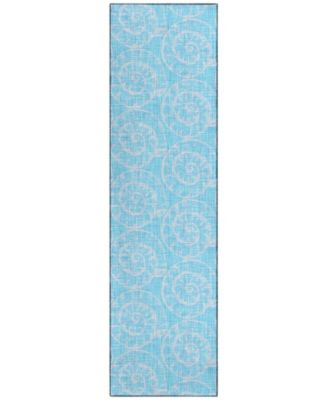 Seabreeze Washable SZ11 2'3x7'6 Runner Area Rug