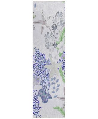 Seabreeze Washable SZ1 2'3x7'6 Runner Area Rug