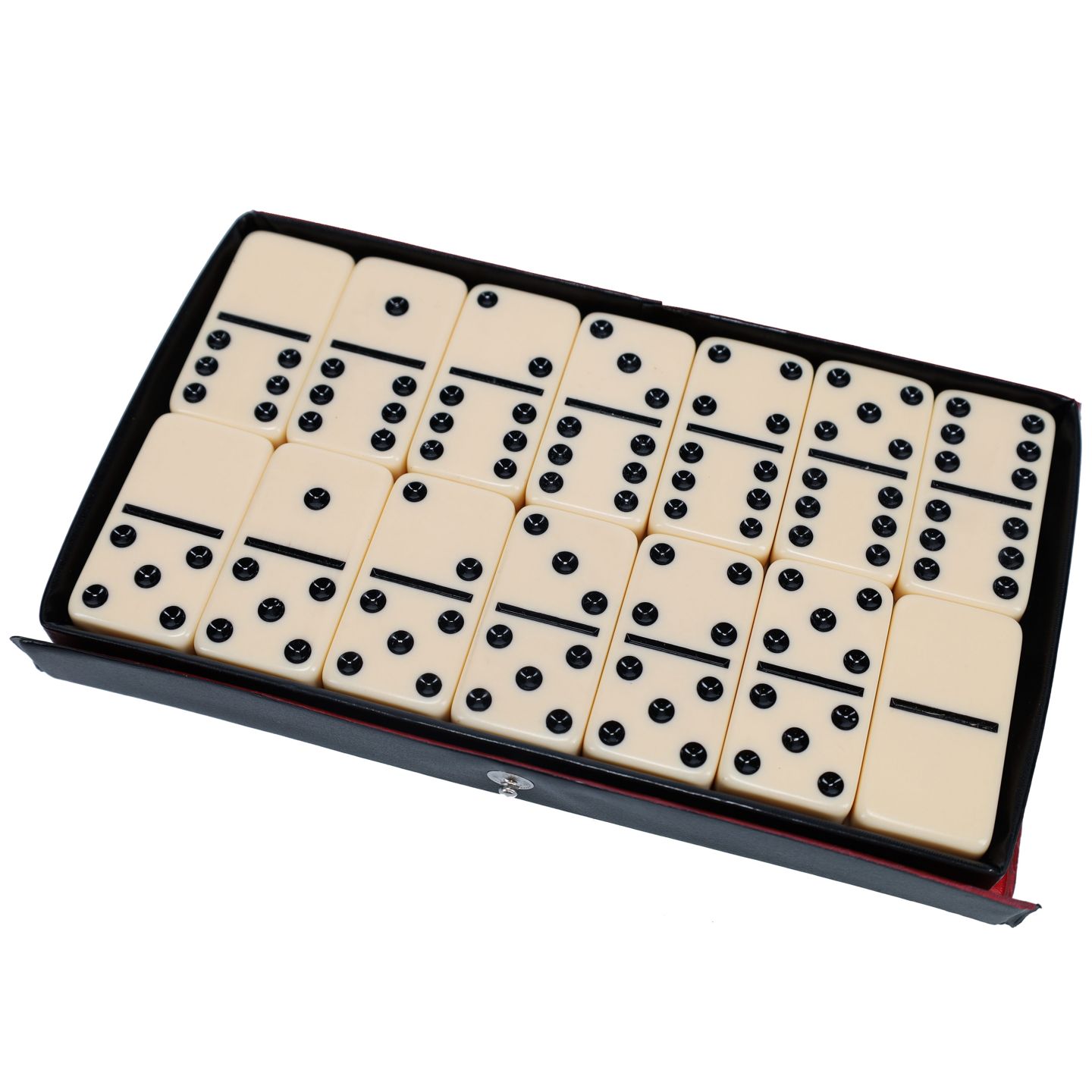 Детские настольные игры WE Games Classic Family Double 6 Dominoes 28-Piece Board Game, Ages 3+, цвет: Слоновая кость — фото 2