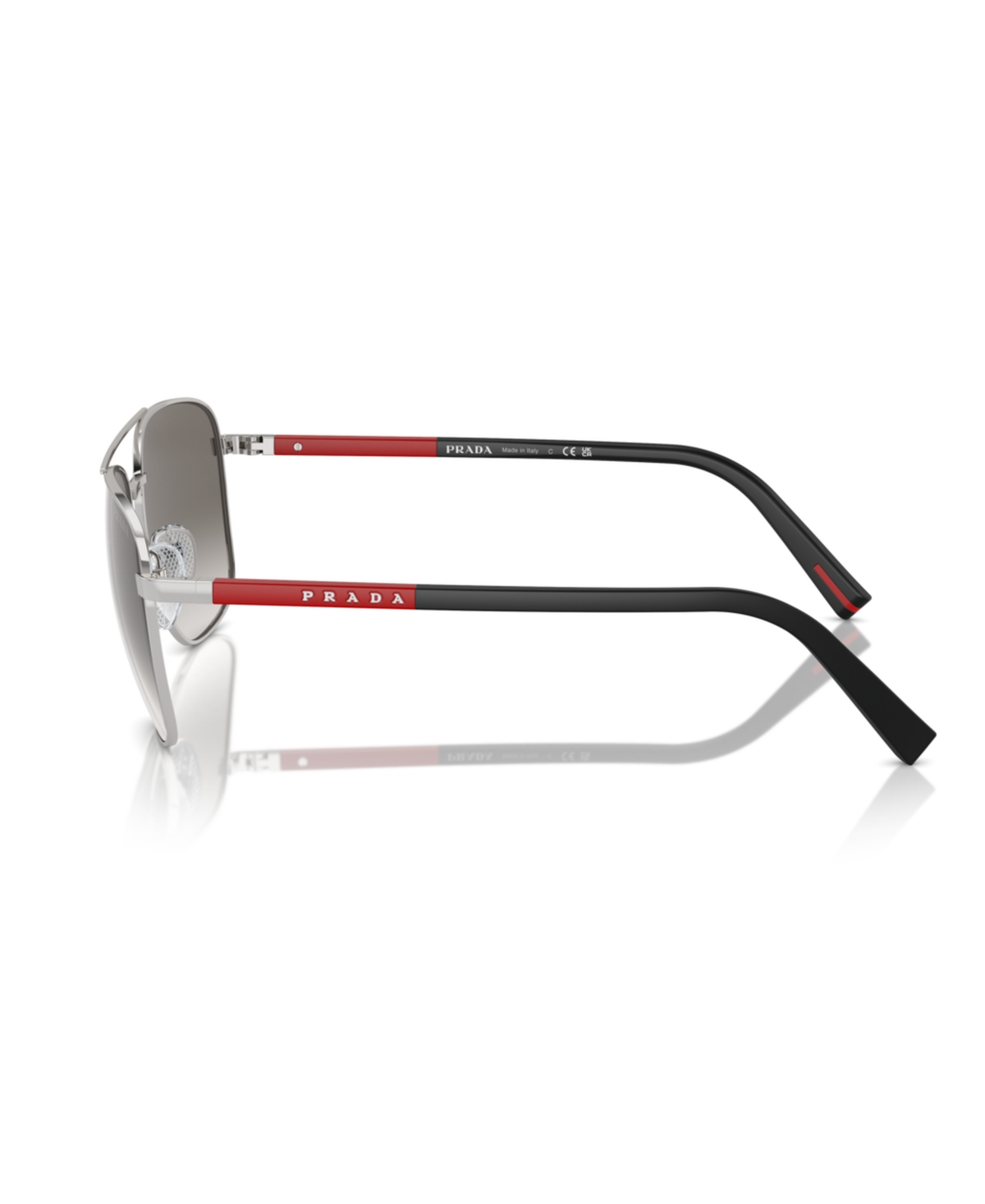 Prada Men's Sunglasses, Ps 54zs In Silver