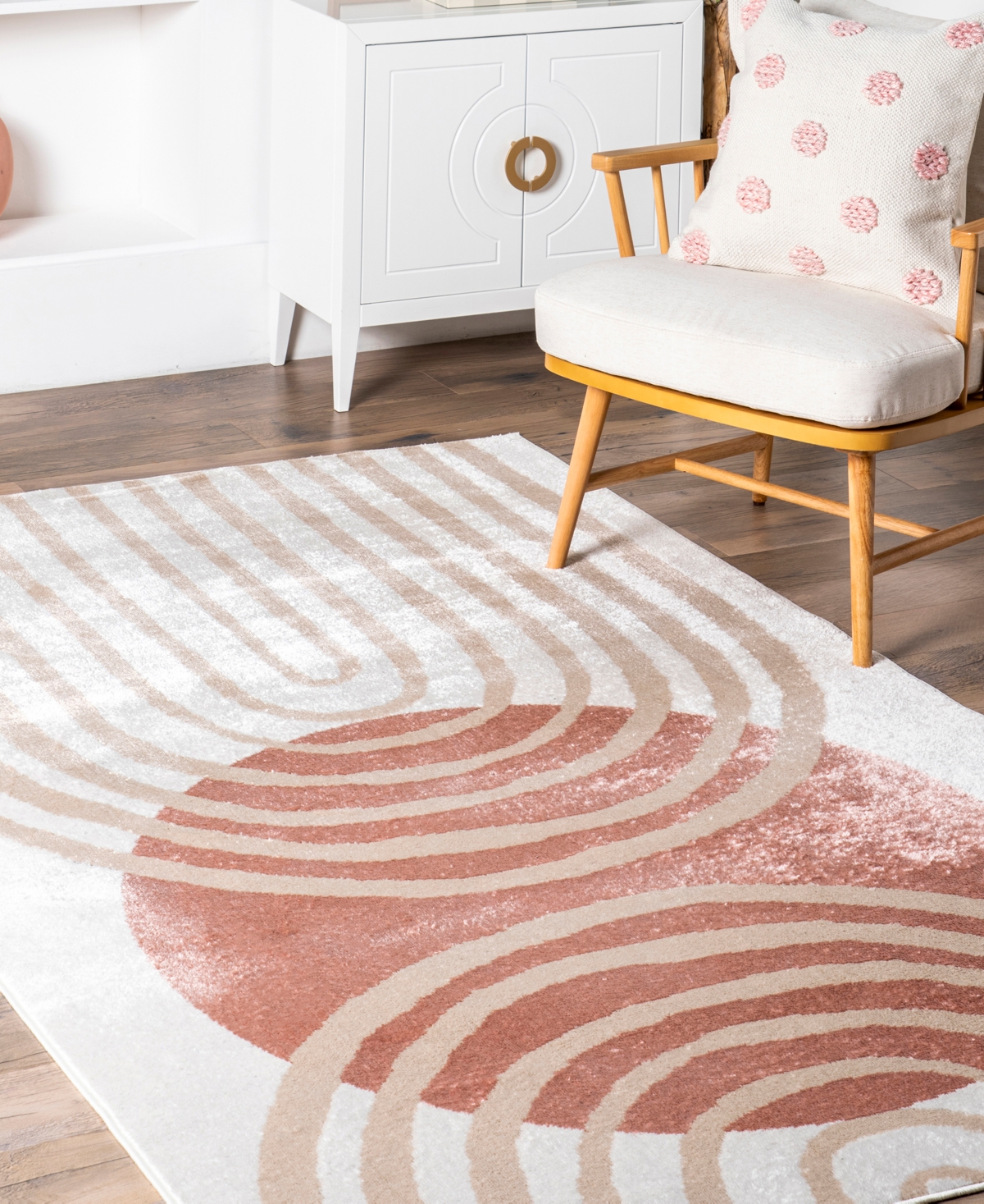 Nuloom Campbell Shandra Sky 5'x8' Area Rug In Rose