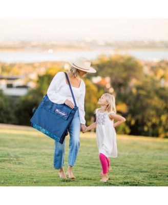 Lightspeed Outdoors Beach Loungers, Deep Navy Ombre, 2-Pack