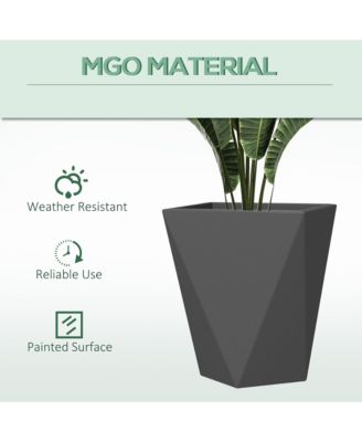 Geometric Outdoor Planters Stackable, Self-Draining, and Durable