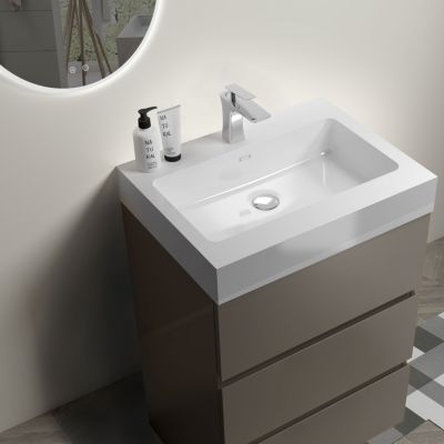 Streamdale 24" Gray Bathroom Vanity with Sink