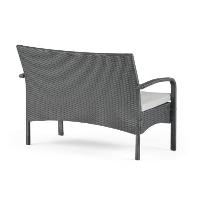 Cordoba Brown PE Rattan 4-Piece Outdoor Chat Set