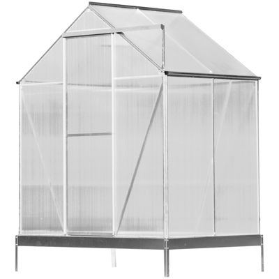 Premium Greenhouse Polycarbonate and Aluminum Frame, Sliding Door