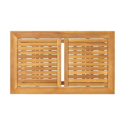 Acacia Wood Seating Set Weather-Resistant, Slatted Design