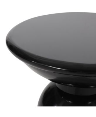 Chic Circular Side Table with Pedestal Base