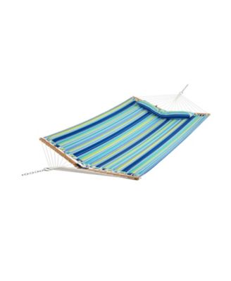 Patio Hammock Foldable Portable Swing Chair Bed with Detachable Pillow