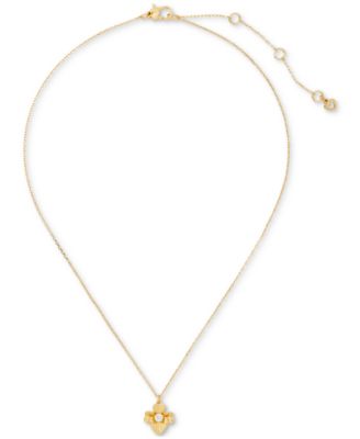 kate spade new york Gold-Tone Precious Pansy Mini Pendant