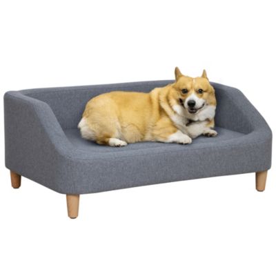 Streamdale Furniture Elegant Linen Dog Sofa with Washable Cushion and ...