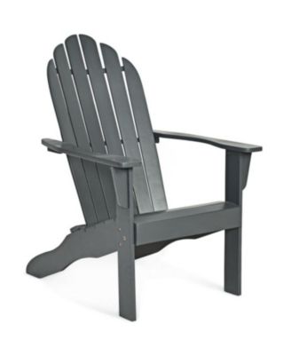 Acacia Wood Outdoor Adirondack Chair with Ergonomic Design