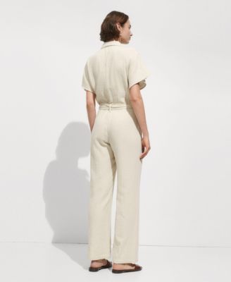 Women's Belt Long Jumpsuit