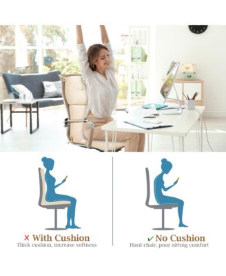 Indoor Outdoor Back Chair Cushion Tufted Pillow Patio Seating Pad  22'' (L) x 20'' (W) x 25.5'' (H).