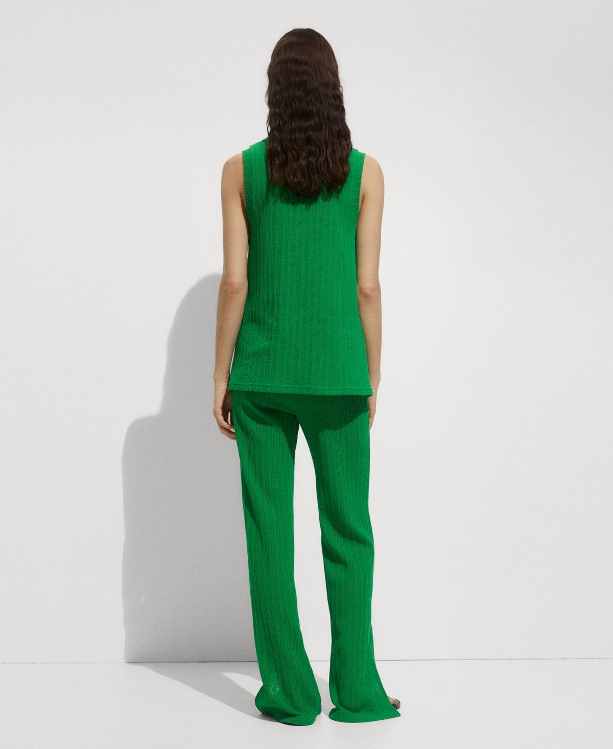 Mango Women's Crochet Knitted Vest