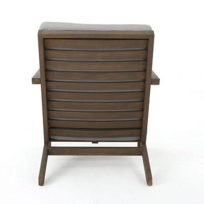 Streamdale Modern Acacia Wood Adirondack Chair with Water-Resistant Cushions