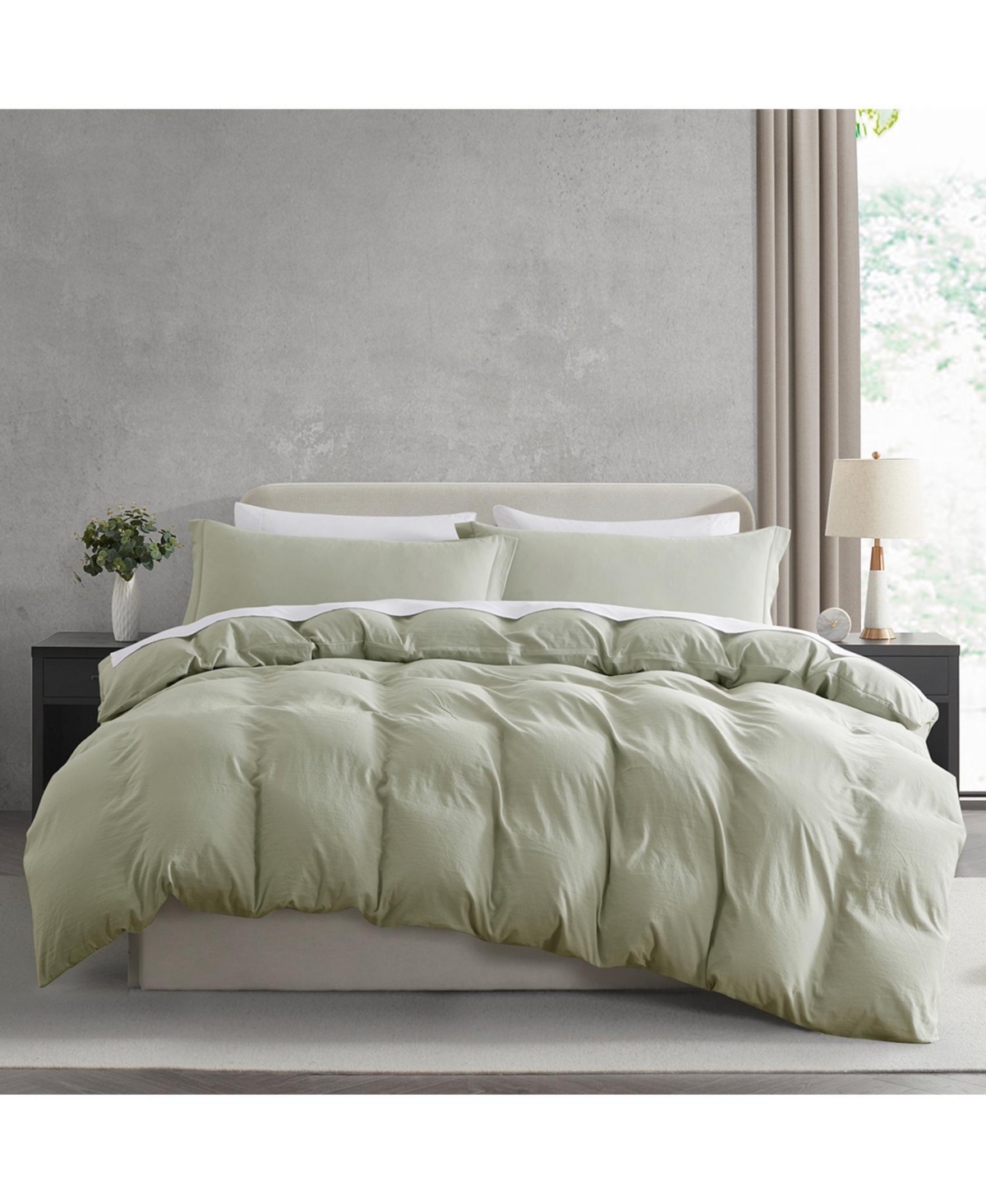 Clara Clark Super Soft Prewashed 3 Piece Duvet Cover Set - Zipper Closure (comforter not included)