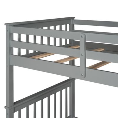 Streamdale Twin-Over-Twin Bunk Bed With Ladders And Two Storage Drawers