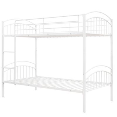 Streamdale Twin Over Twin Metal Bunk Bed, Divided Into Two Beds