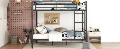 Streamdale Full Over Full Metal Bunk Bed, White